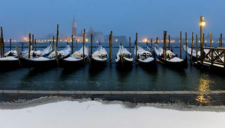 Sníh v Benátkách, Itálie