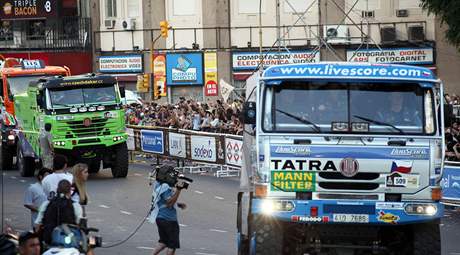 Tomeek na startu Rally Dakar. 