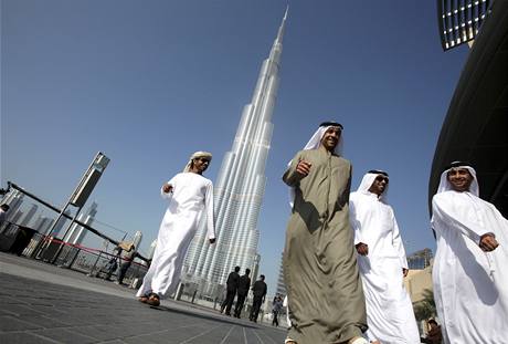 Nejvyí mrakodrap svta Burd Dubaj.