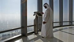 Výhled z mrakodrapu Burd Dubaj.