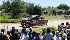 První etapa Rally Dakar. eská posádka Zapletal, Ouedniek. 