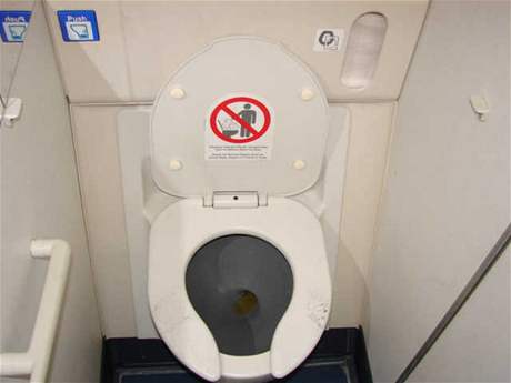 WC na palub letadla