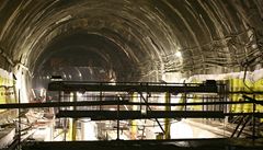 Stavbařům se podařilo prorazit první tubus tunelu Blanka