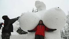 Ledová socha v Pustevnách