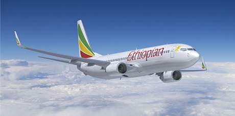 Letoun Ethiopian Airlines Boeing 737-800