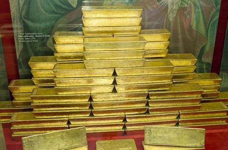 13.1.2010 - Prý tuna zlata, v eské Národní Bance.