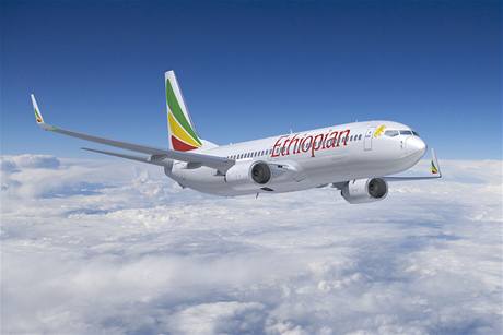 Letoun Ethiopian Airlines Boeing 737-800