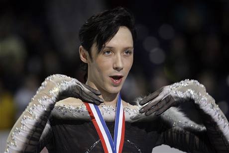 Americký krasobrusla Johnny Weir.