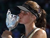 Karolína Plíková pi finále Australian Open