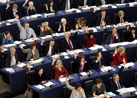 Hlasování v Evropském parlamentu - ilustraní foto
