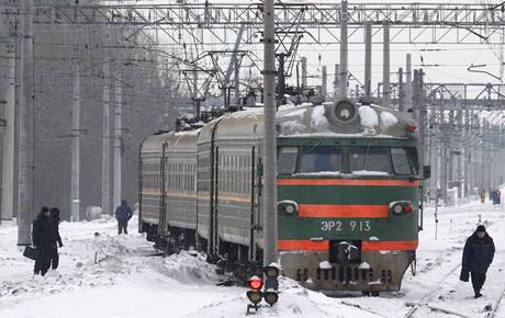 Ruský vlak - ilustraní foto