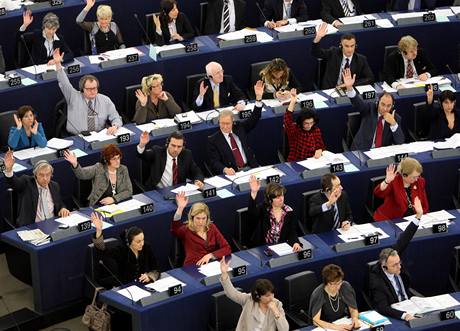 Hlasování v Evropském parlamentu - ilustraní foto