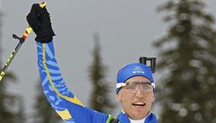 Vítzný biatlonista ze védska Björn Ferry.