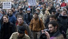 Ti sta lid demonstrovalo v Praze, chtli odchod Bma