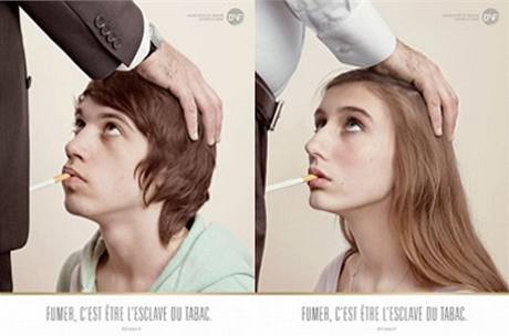 Kontroverzní protikuřácká kampaň, která vyvolala ve Francii skandál