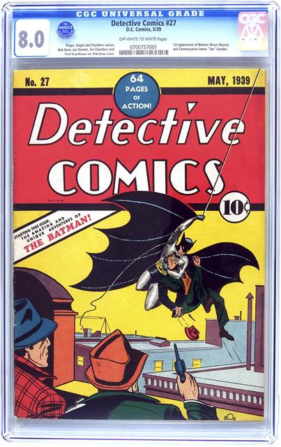 První komiks Batmana, který byl vydražen za více než milion dolarů.