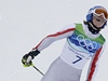 Marlies Schieldová na trati olympijského slalomu.