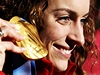 Amy Williamsová z Velké Británie vyhrála olympijský závod skeletonistek.