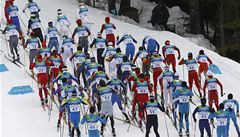 Balík závodník v bhu na 50 kilometr. 