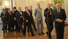 Setkání Václava Klause s pedsedy parlamentních stran