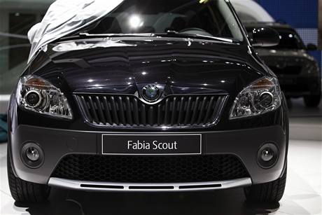 Nov Fabia Scout. kodovka ji pedstavila na autosalonu v enev.