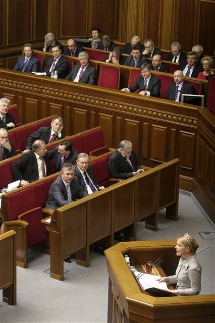 Julija Tymoenkov v ukrajinskm parlamentu