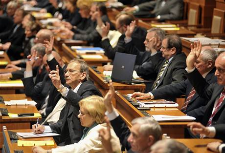 Hlasování v Senátu (ilustraní foto).