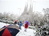 Zasnená Sagrada Familia