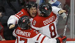 Radost Crosbyho z vít�zné branky. 