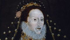 Hada dr�í na obraze královna Al�b�ta I.