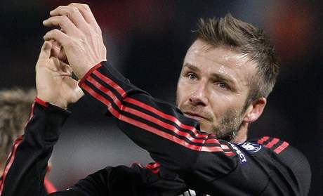 Zklamaný David Beckham.