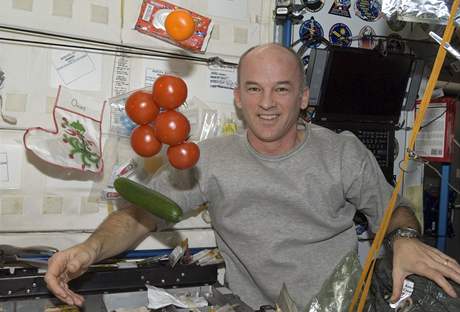 Americký astronaut Jeff Williams na Mezinárodní vesmírné stanici.