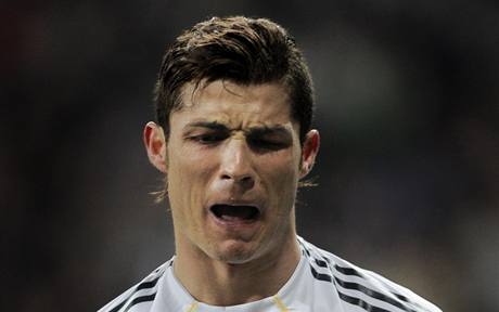 Zklamaný Cristiano Ronaldo.
