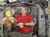 Americký astronaut Jeff Williams na Mezinárodní vesmírné stanici.