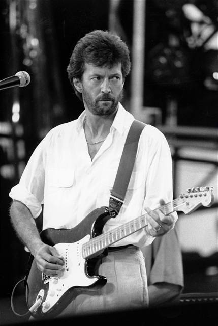 Eric Clapton na archivnm snmku z roku 1985.