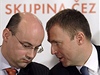 Alan Svoboda a Martin Roman na tiskové konferenci EZ