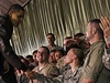 Obama se v Afghánistánu setkal i s americkými vojáky