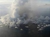 Podmoská sopka u ostrova Tonga v jiním pacifiku. Dým a popel stoupaly stovky metr do vzduchu.