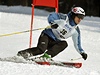 Martin Koukal pi obím slalomu.
