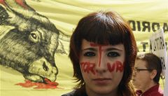 Tortura nen kultura, protestovaly v Madridu tisce lid proti korid
