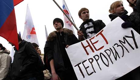 V Moskv se demonstrovalo proti terorismu a násilí