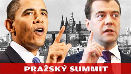 Praský summit Obama, Medvedv - grafika s nápisem.