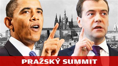 Praský summit Obama, Medvedv - grafika s nápisem.