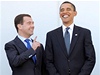 Dmitrij Medvedv a Barack Obama