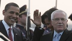 Obama s Václavem Klausem na loňské návštěvě v PRaze | na serveru Lidovky.cz | aktuální zprávy