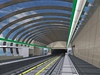 Vizualizace nové stanice Motol linky A pražského metra.