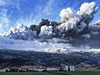 Island po výbuchu sopky