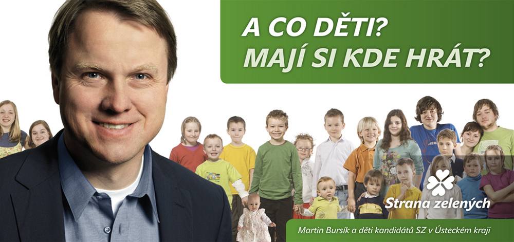 D�ti v politice. Bursíka s Paroubkem se p�ou o to, kdo p�i�el s nápadem vyu�ít d�ti na plakátech jako první. 