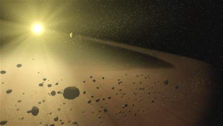 Kuiperv pás asteroid v pedstav malíe
