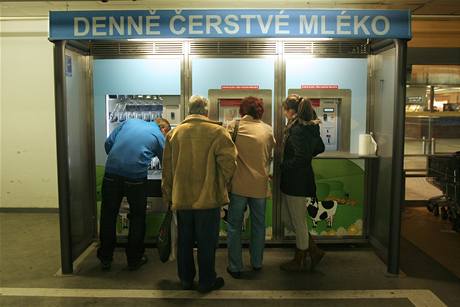 Automat na mléko.